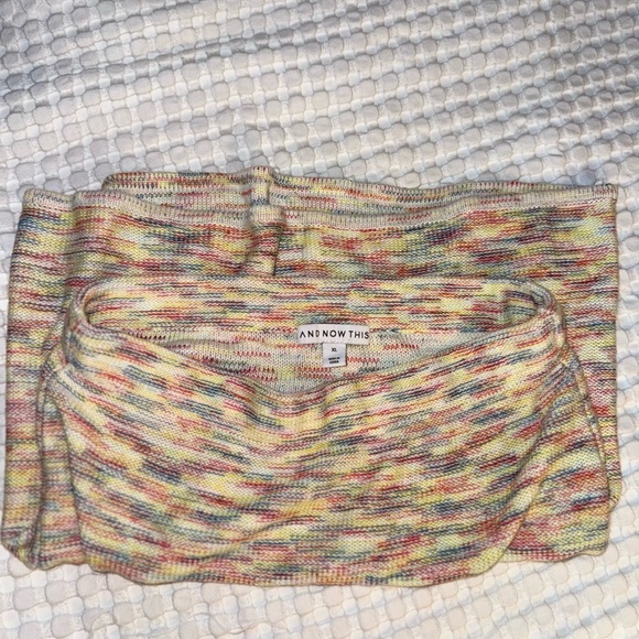 And Now This Multicolor Knit Skirt - Picture 1 of 5